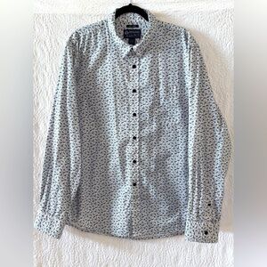 American Rag Floral Print Long Sleeve Button Down Shirt